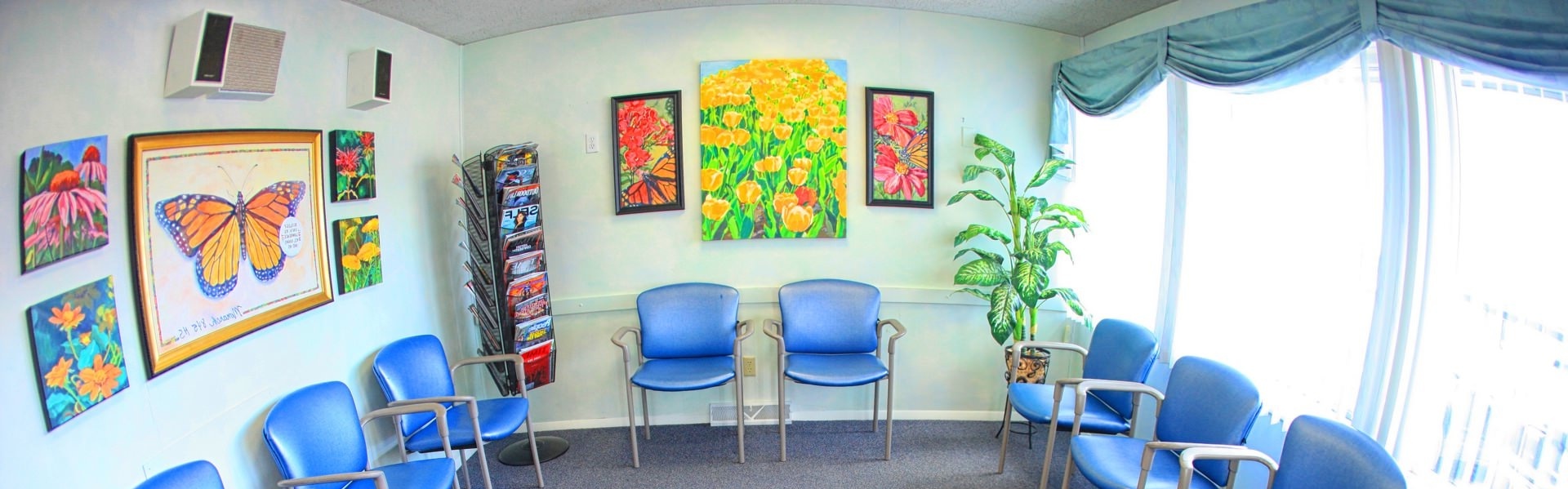 waiting area at allergy and asthma associates